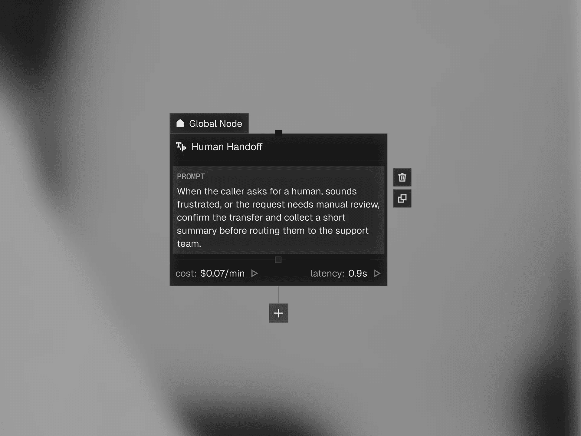 Design handoff notes beside a product mockup.